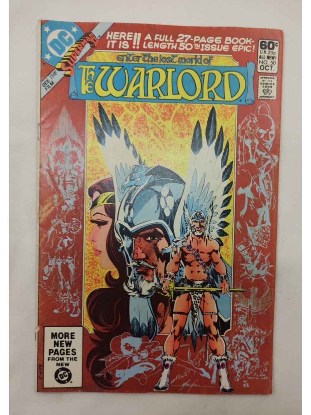 The Warlord #50 DC Anniversary Length Issue Epic Cover